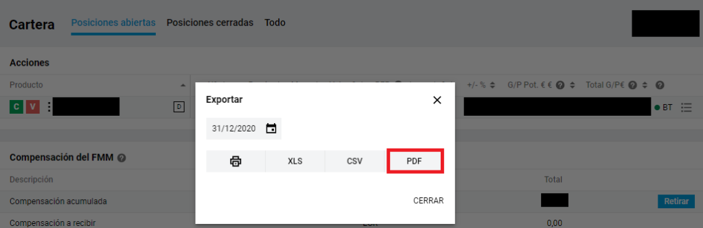 exportar pdf